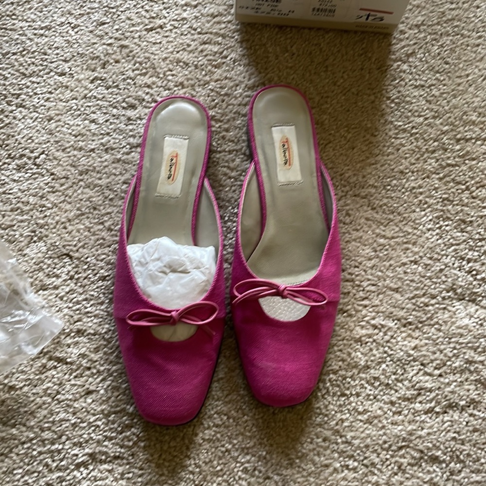 Hot Pink mules